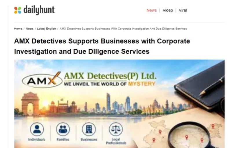 Hindustan Metro: AMX Detectives investigation services